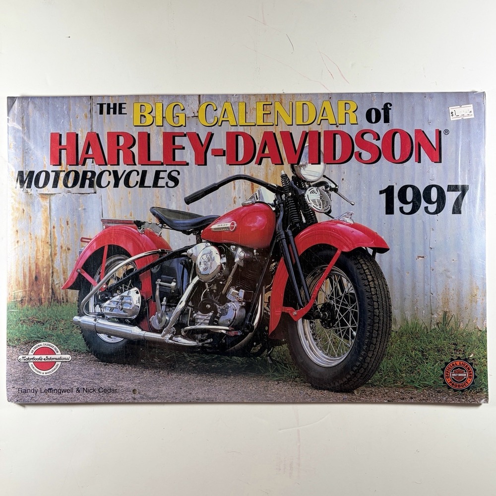 VTG The Big Calendar of Harley-Davidson Motorcycles 1997 Sealed